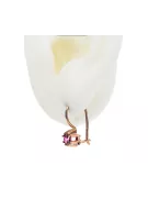 Original Vintage 14K Rose Gold Amethyst Earrings Vintage vec053r